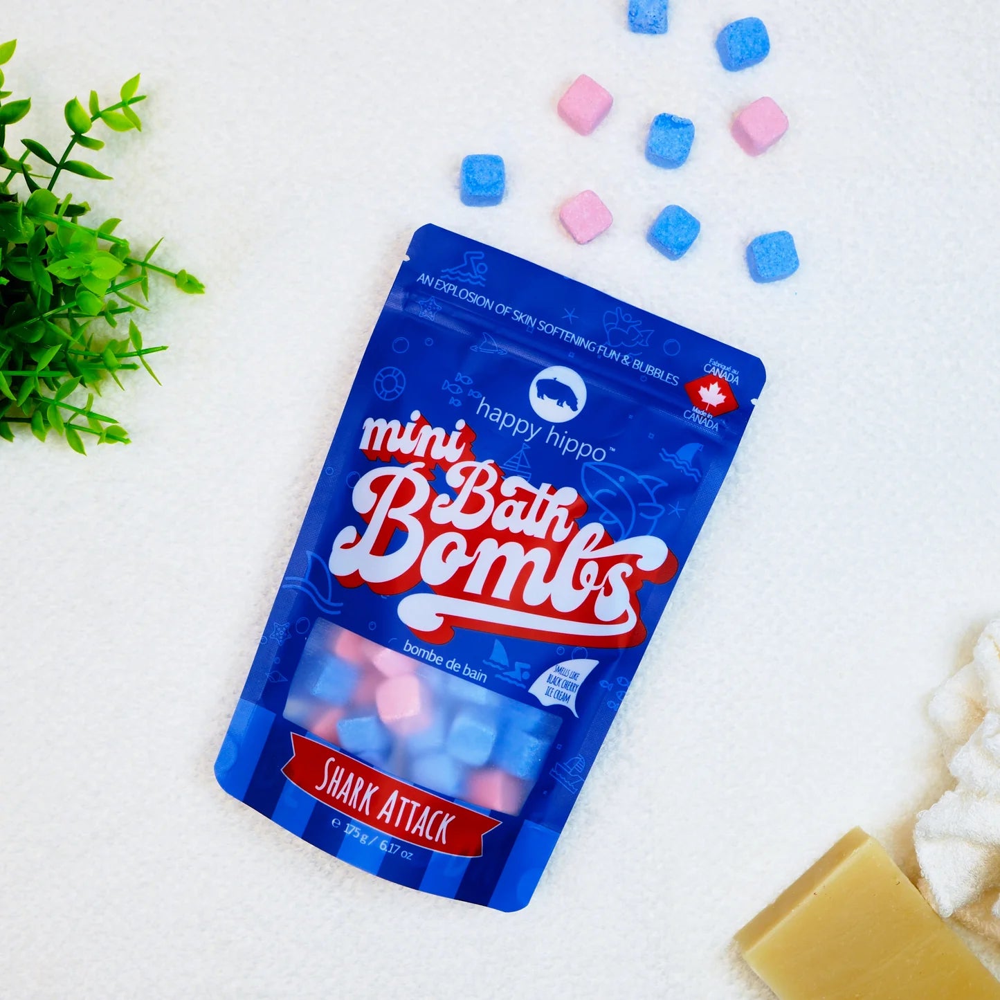 BATH BOMBS | MINI-Self Care-HAPPY HIPPO-SHARK ATTACK-Coriander