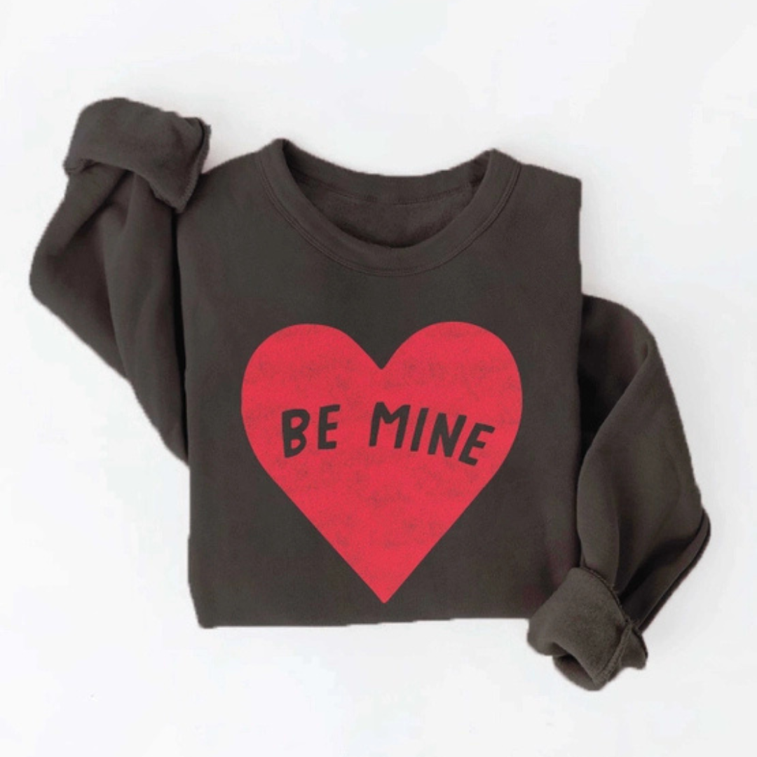 BE MINE SWEATSHIRT-Tops-OAT COLLECTIVE-Coriander