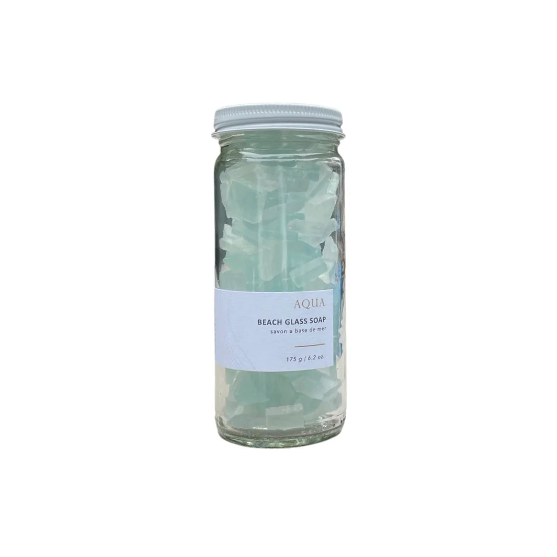 BEACH GLASS SOAP | AQUA | 175G-Self Care-SEALUXE ORGANICS-Coriander