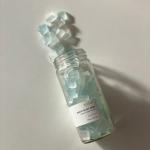 BEACH GLASS SOAP | AQUA | 175G-Self Care-SEALUXE ORGANICS-Coriander