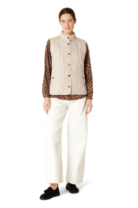 QUILTED VEST | SHORT-Jackets & Sweaters-ILSE JACOBSEN-Coriander