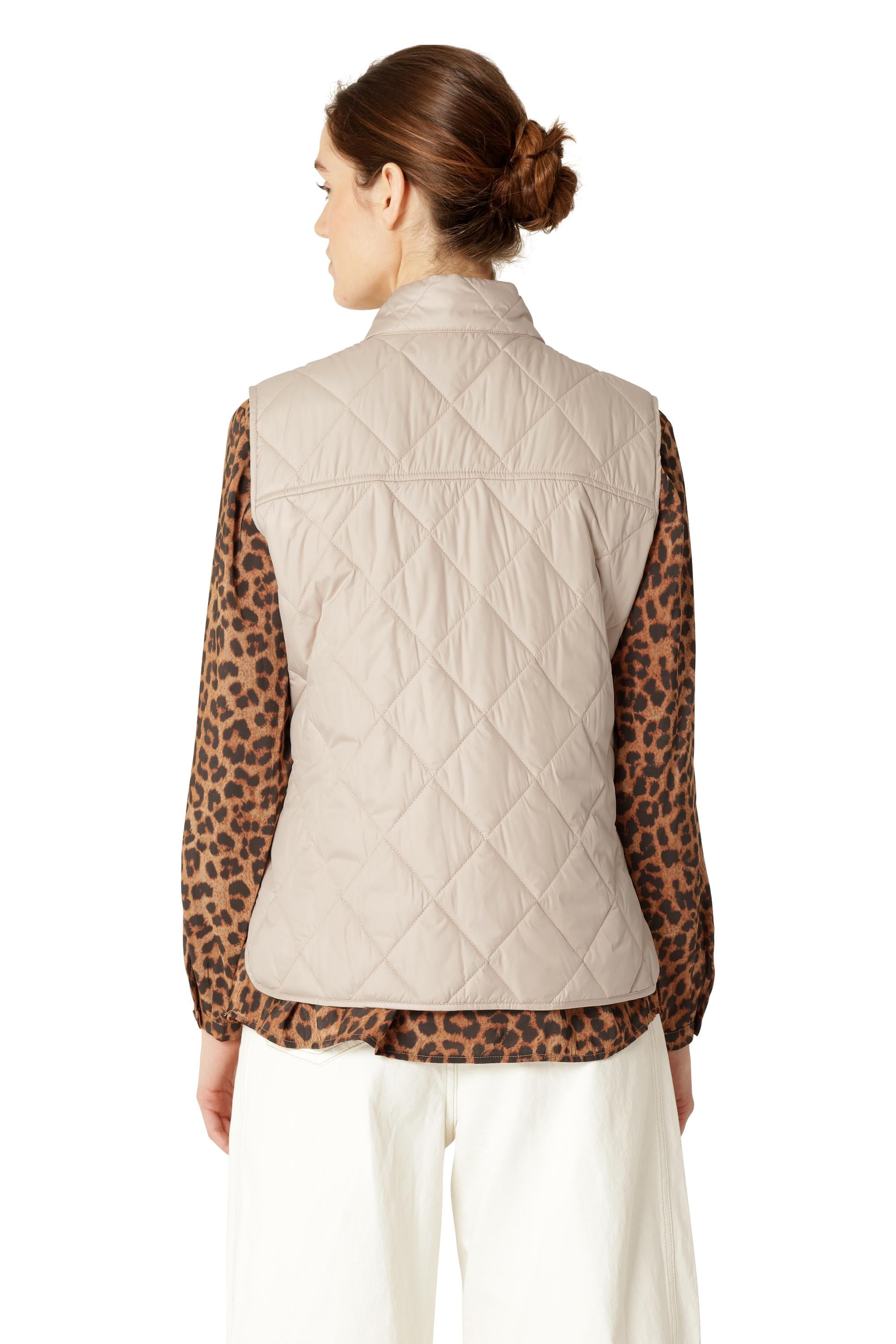 QUILTED VEST | SHORT-Jackets & Sweaters-ILSE JACOBSEN-Coriander
