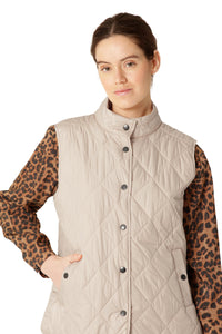 QUILTED VEST | SHORT-Jackets & Sweaters-ILSE JACOBSEN-36-LIGHT CAMEL 155-Coriander