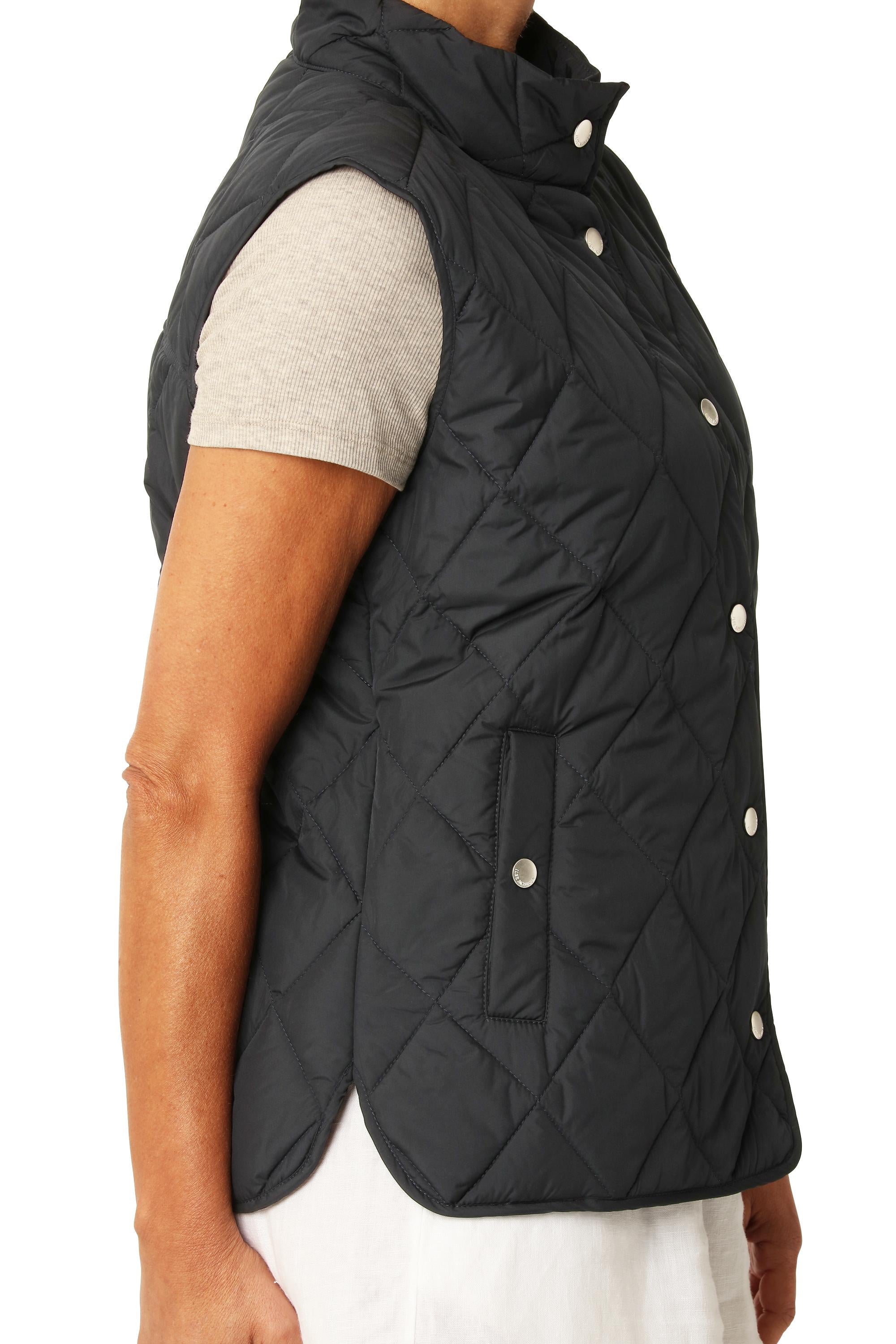 QUILTED VEST | SHORT-Jackets & Sweaters-ILSE JACOBSEN-Coriander