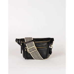 BECK'S BUM BAG | BLACK STROMBOLI LEATHER-Bags & Wallets-OH MY BAG-Coriander