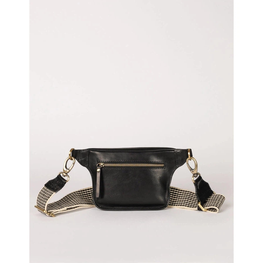 BECK'S BUM BAG | BLACK STROMBOLI LEATHER-Bags & Wallets-OH MY BAG-Coriander