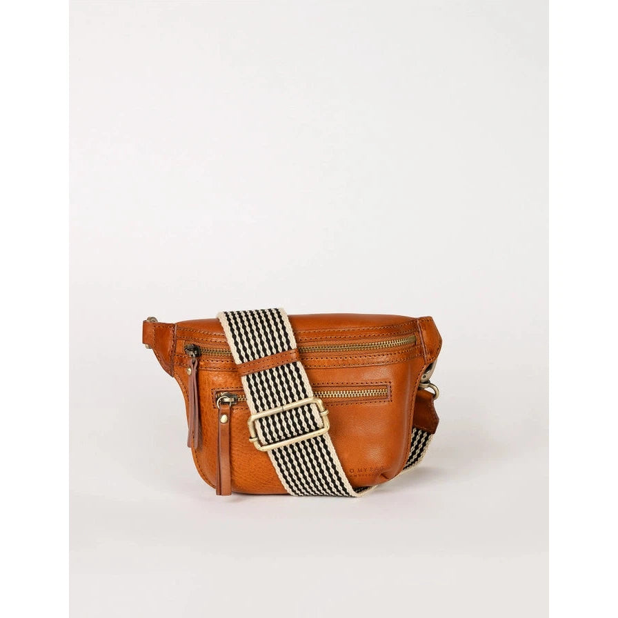 BECK'S BUM BAG | COGNAC STROMBOLI LEATHER-Bags & Wallets-OH MY BAG-Coriander