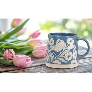 BEDFORD 14OZ MUG | LEAVES AND BIRDS-Home-ABBOTT-Coriander