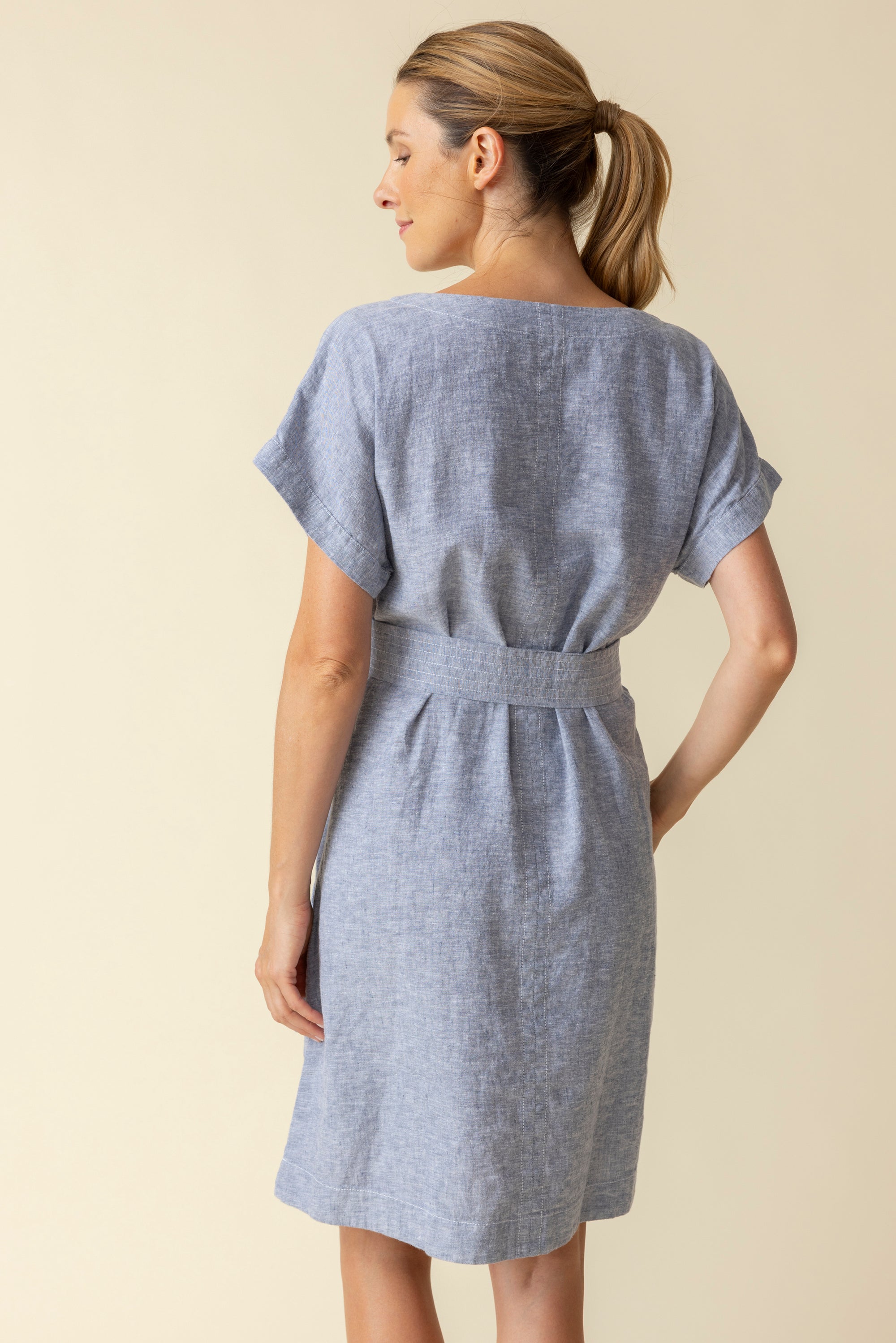 BETHANY DRESS W/BELT-Dress-HABITAT-Coriander