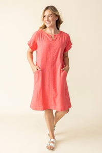BETHANY DRESS W/BELT-Dress-HABITAT-Coriander