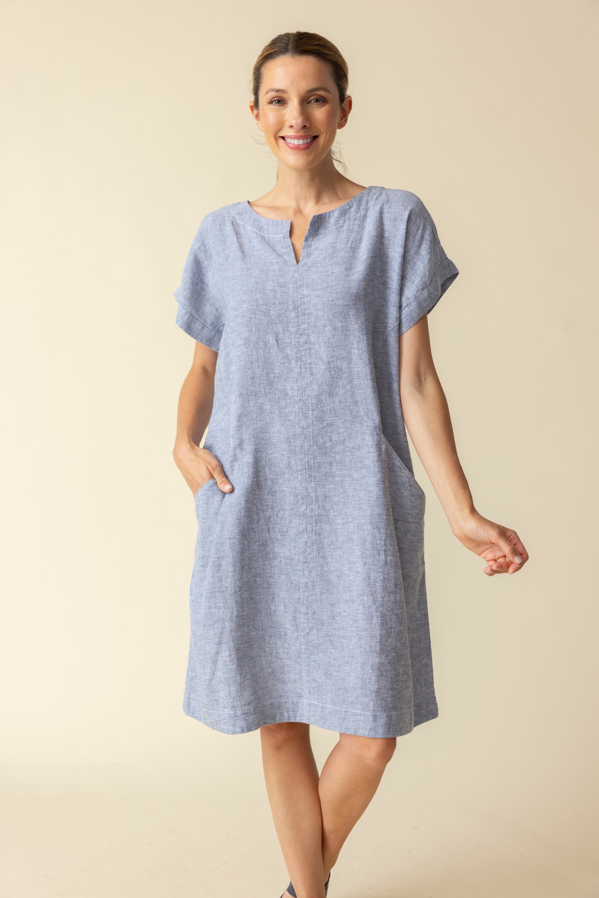 BETHANY DRESS W/BELT-Dress-HABITAT-Coriander