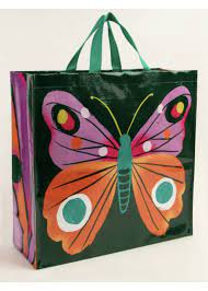 BIG BUTTERFLY SHOPPER-Bags & Wallets-BLUE Q-Coriander