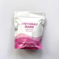 BIRTHDAY BABE EPSOM SALT BATH SOAK-Self Care-PEACE, LOVE AND SARCASM-Coriander