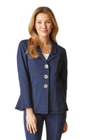 BLAZER | SEAMED: DENIM-Jackets & Sweaters-HABITAT-XSMALL-DENIM-Coriander