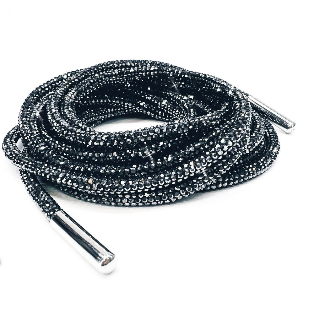 BLING STRING | TIE ONE ON-Accessories-JACQUELINE KENT-HEMATITE-Coriander