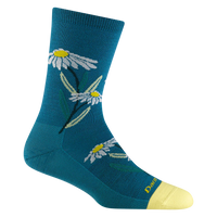 BLOSSOM WOMEN'S CREW SOCKS-Socks-DARN TOUGH-MEDIUM-CAS-Coriander