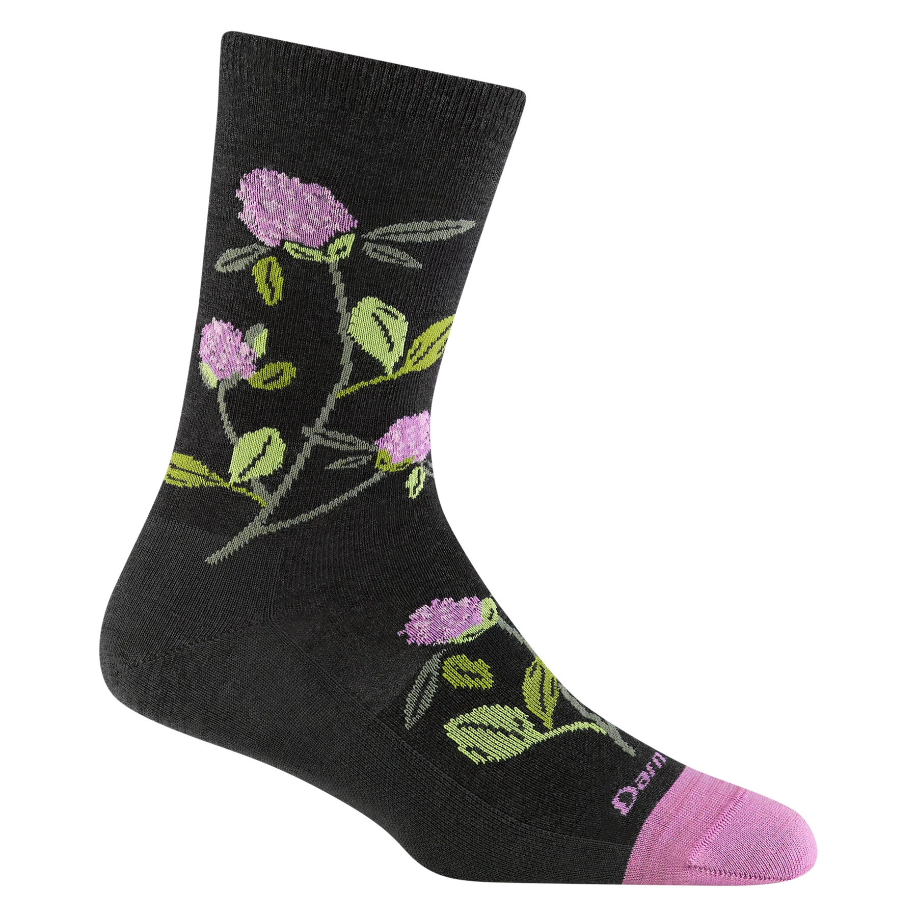 BLOSSOM WOMEN'S CREW SOCKS-Socks-DARN TOUGH-MEDIUM-CHAR-Coriander