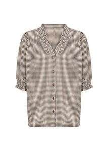 BLOUSE | CANELITA: ROCKY ROAD-Top-SOYACONCEPT-Coriander