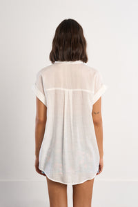 BLOUSE | FLOWING CAP-SLEEVED-Top-MOLLY BRACKEN-Coriander