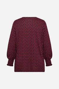 BLOUSE | NIA 2: BORDEAUX-Tops-WASABI CONCEPT-Coriander