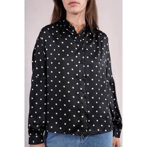 BLOUSE | POLKA DOT-Tops-MOLLY BRACKEN-Coriander