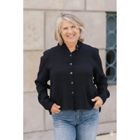 BLOUSE | RAYNE-Tops-SHANNON PASSERO STORE-SMALL-NAVY-Coriander