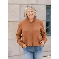 BLOUSE | RAYNE-Tops-SHANNON PASSERO STORE-SMALL-TOFFEE-Coriander