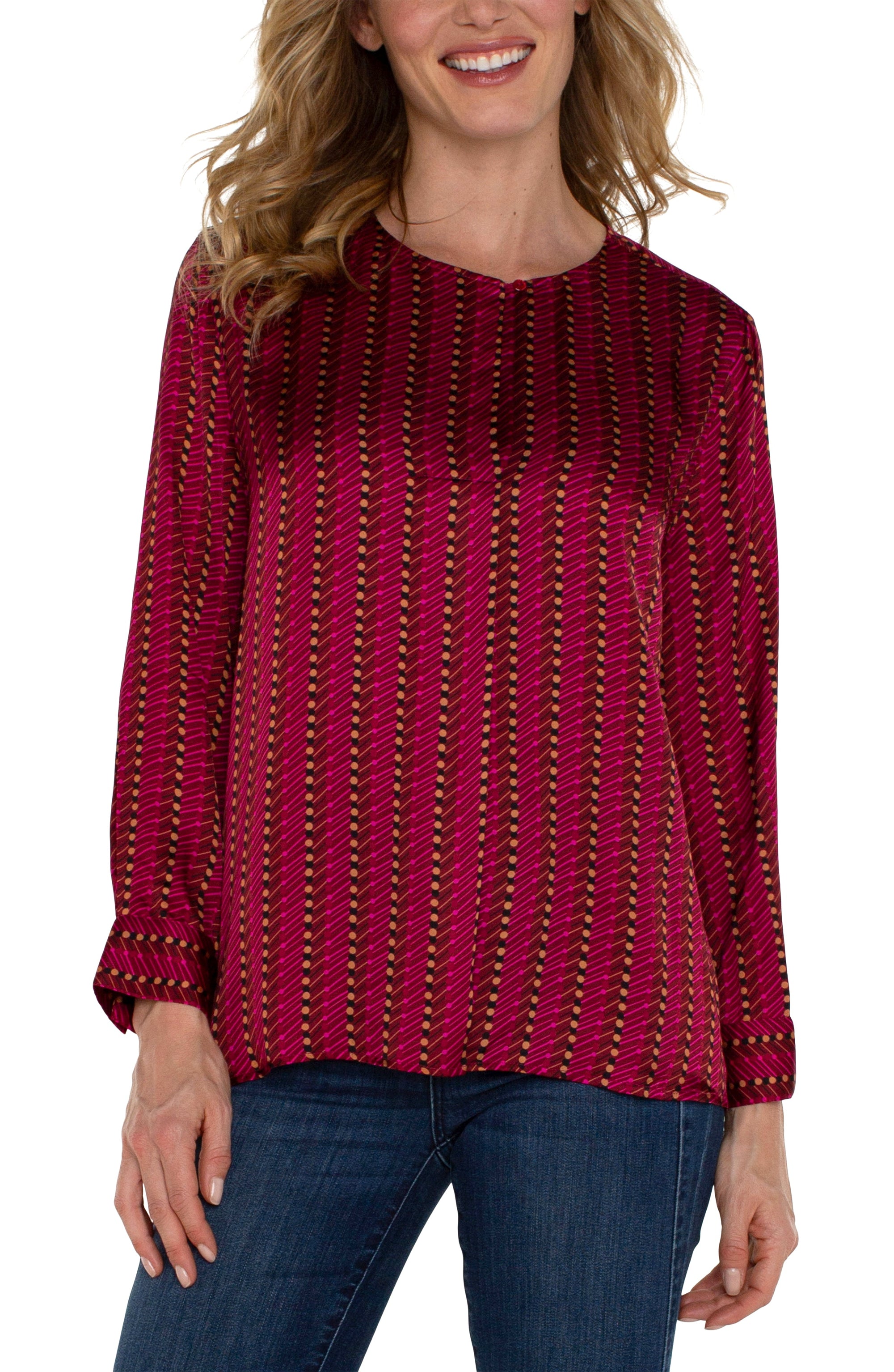 BLOUSE | RUBY DOTTED POPOVER-Tops-LIVERPOOL-Coriander