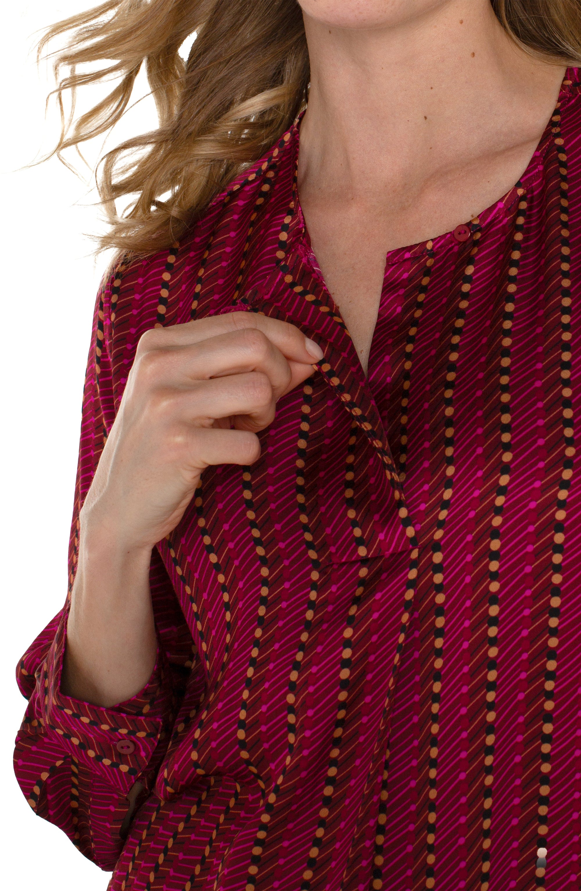 BLOUSE | RUBY DOTTED POPOVER-Tops-LIVERPOOL-Coriander
