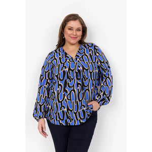 BLOUSE | VALERA-Top-WASABI CONCEPT-PLUS MEDIUM-Blue-Coriander