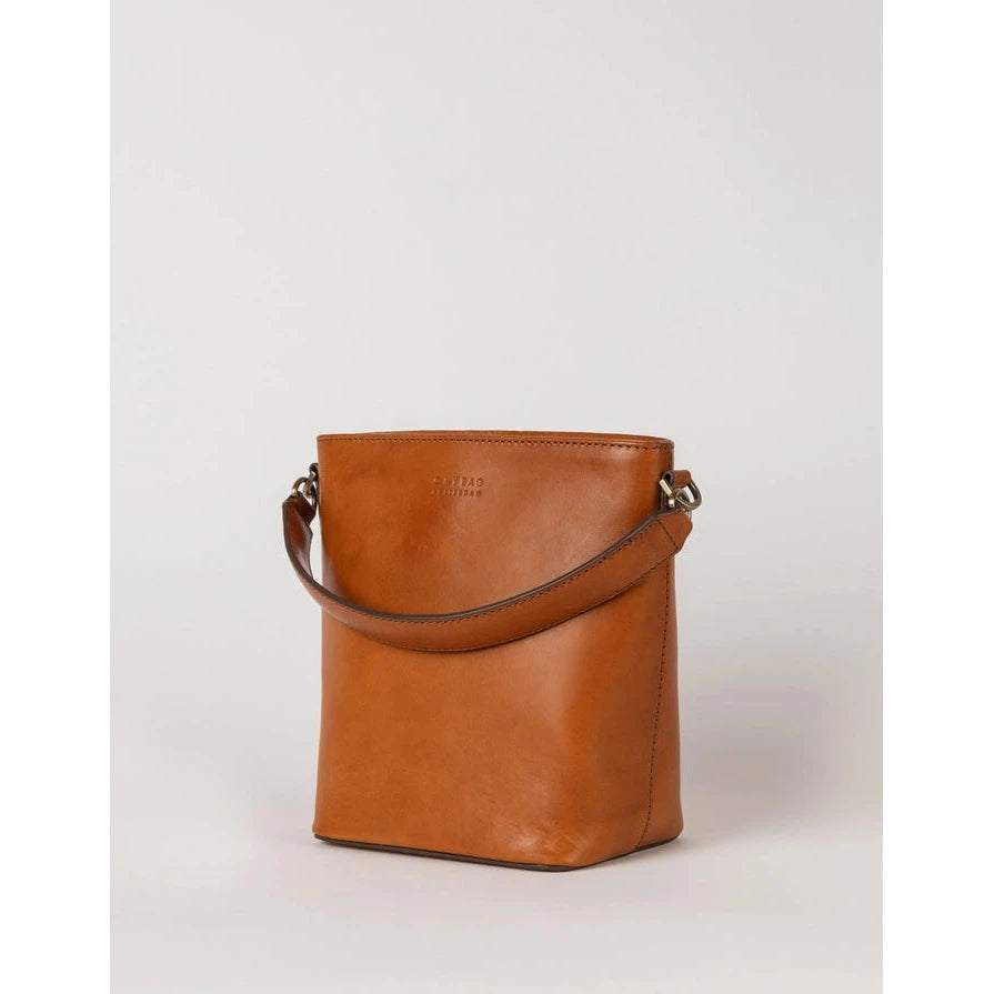 BOBBI BUCKET MIDI | COGNAC CLASSIC LEATHER-Bags & Wallets-OH MY BAG-Coriander