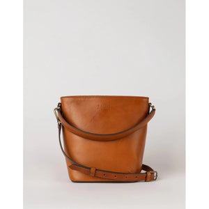 BOBBI BUCKET MIDI | COGNAC CLASSIC LEATHER-Bags & Wallets-OH MY BAG-Coriander