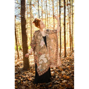 BOHEMIAN GODDESS STARDUSTER KIMONO | DREAM WEAVER-Scarves & Wraps-MARKET OF STARS-Coriander