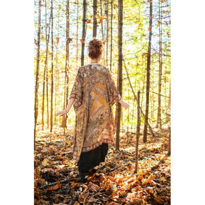 BOHEMIAN GODDESS STARDUSTER KIMONO | DREAM WEAVER-Scarves & Wraps-MARKET OF STARS-Coriander