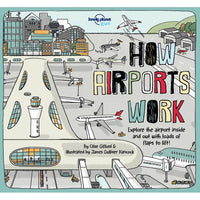 BOOK | LONELY PLANET: HOW AIRPORTS WORK 1st Ed.-Books & Stationery-Clive Gifford-Hardback Lift-the-flap book-Coriander