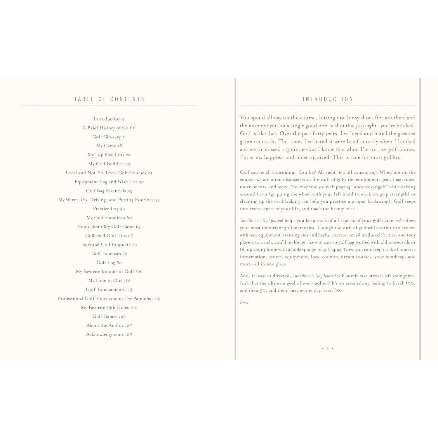 BOOK | ULTIMATE GOLF JOURNAL: KEEPING MY GAME ON COURSE-Books & Stationery-RAINCOAST-Coriander