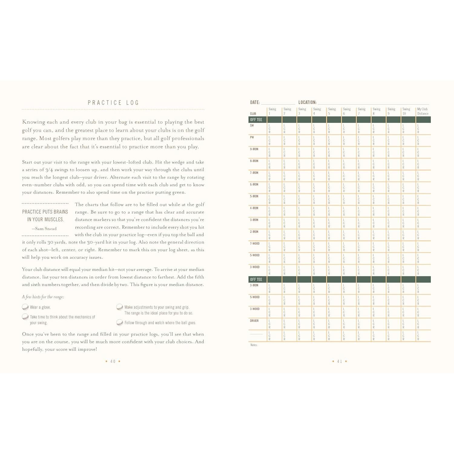 BOOK | ULTIMATE GOLF JOURNAL: KEEPING MY GAME ON COURSE-Books & Stationery-RAINCOAST-Coriander
