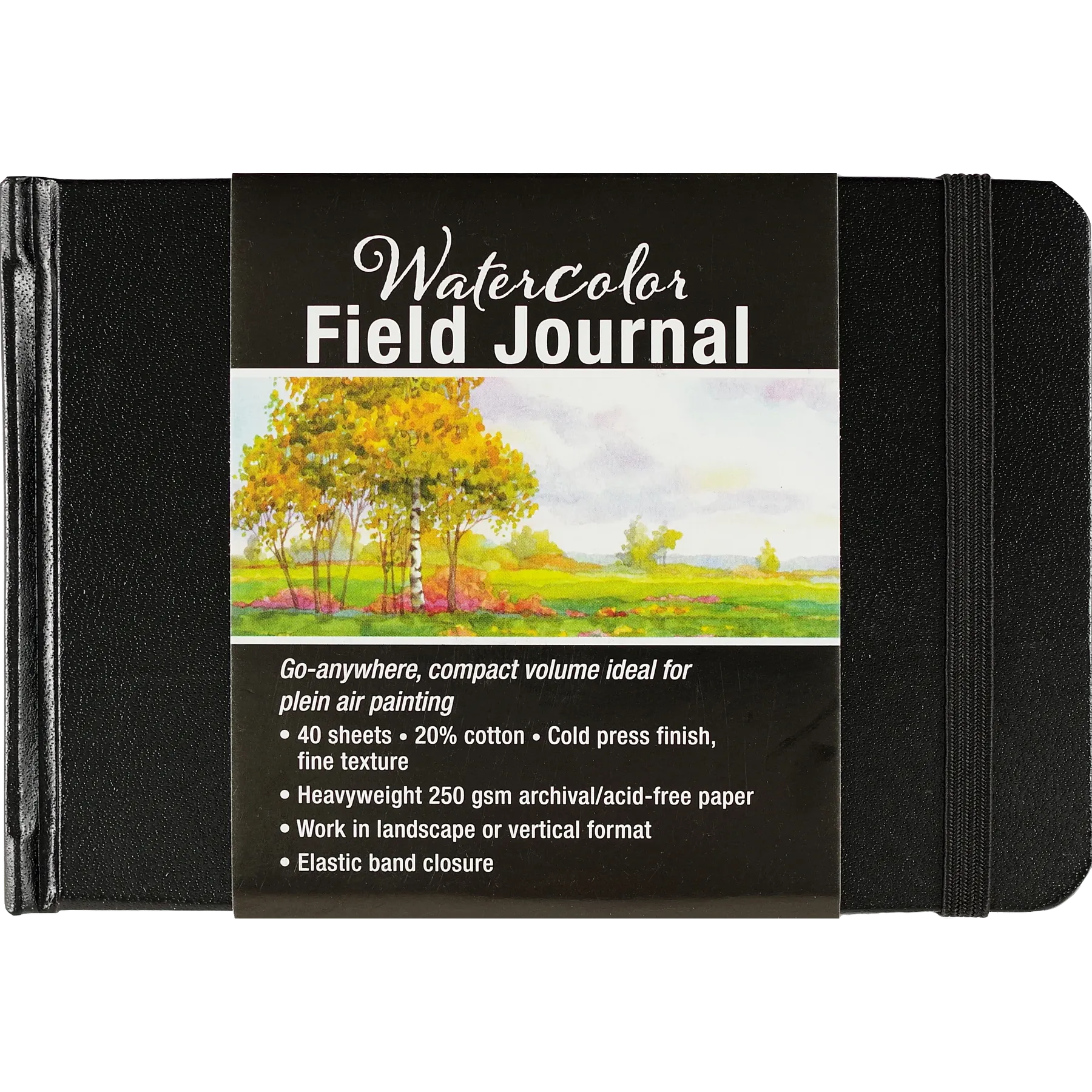 BOOK | WATERCOLOUR FIELD JOURNAL-Books & Stationery-PETER PAUPER PRESS-Coriander