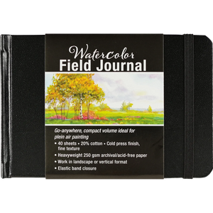 BOOK | WATERCOLOUR FIELD JOURNAL-Books & Stationery-PETER PAUPER PRESS-Coriander