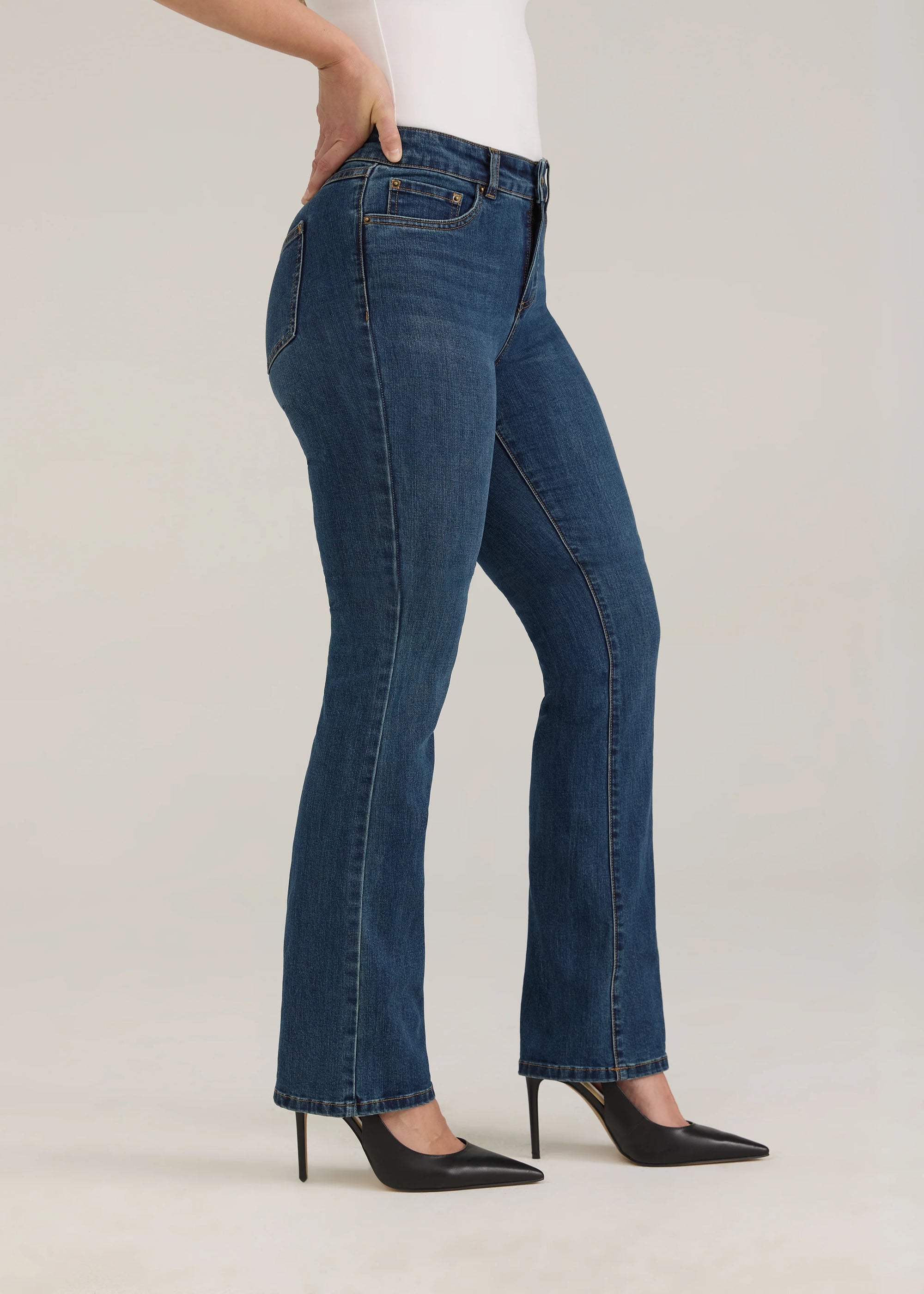 BOOTLEG DENIM | CHRISTINA-Denim-FRENCH DRESSING JEANS-Coriander