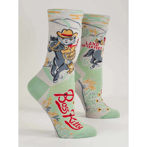 BOSS KITTY | WOMEN'S SOCKS-Socks & Footwear-BLUE Q-Coriander