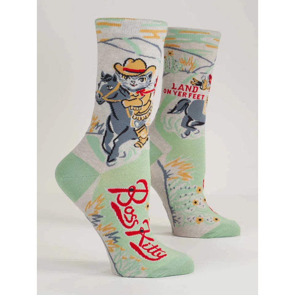 BOSS KITTY | WOMEN'S SOCKS-Socks & Footwear-BLUE Q-Coriander