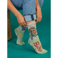 BOSS KITTY | WOMEN'S SOCKS-Socks & Footwear-BLUE Q-Coriander