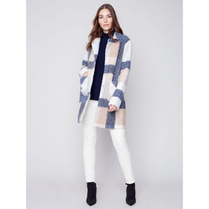 BOUCLÉ KNIT SHAKET COAT-Jackets & Sweaters-CHARLIE B-Coriander