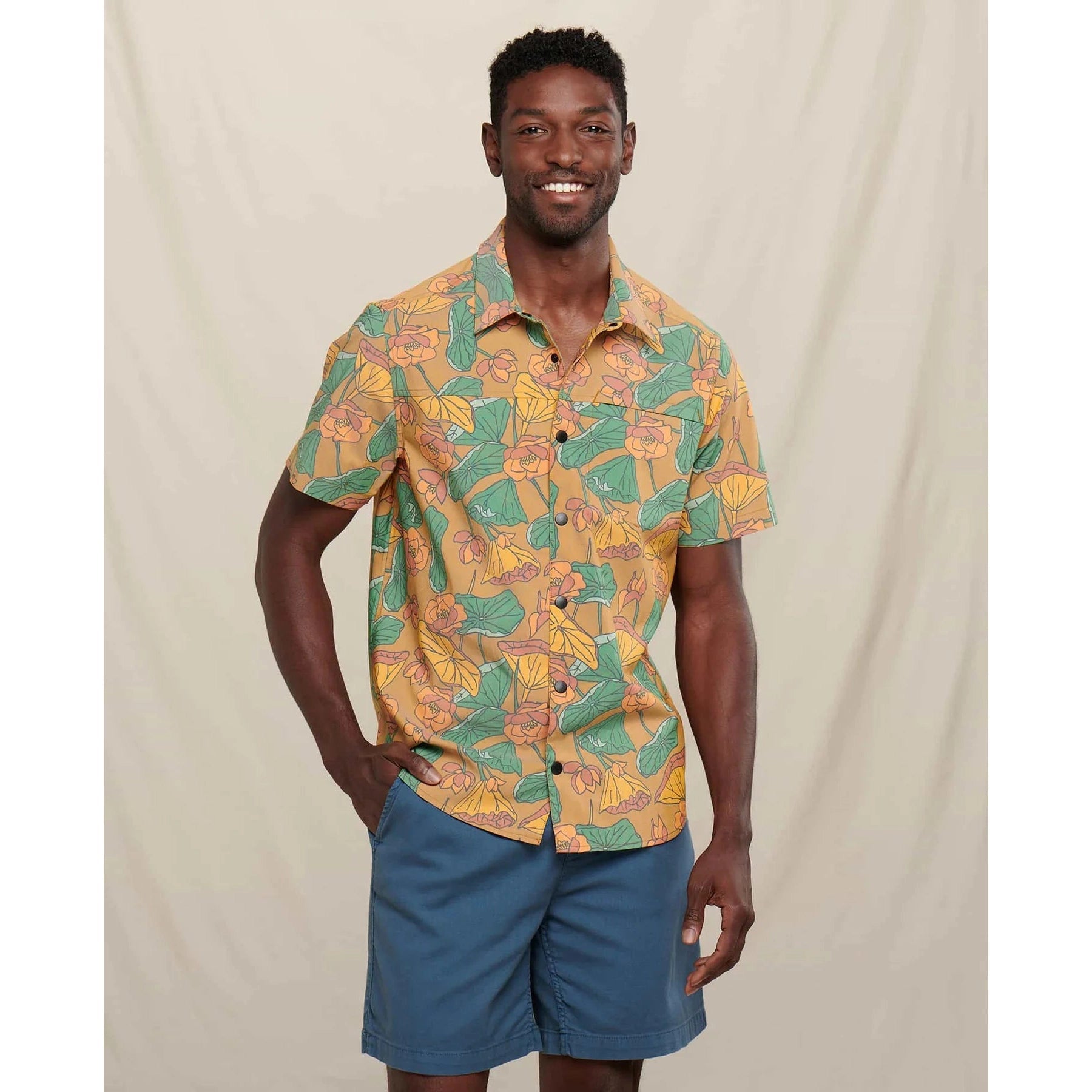 BOUNDLESS SHIRT-Shirts & Tops-TOAD&CO-MEDIUM-KELP LOTUS PRINT-Coriander