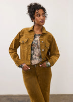 BOXY JACKET | HI-LOW: BRASS-Jackets & Sweaters-FRENCH DRESSING JEANS-SMALL-BRASS-Coriander