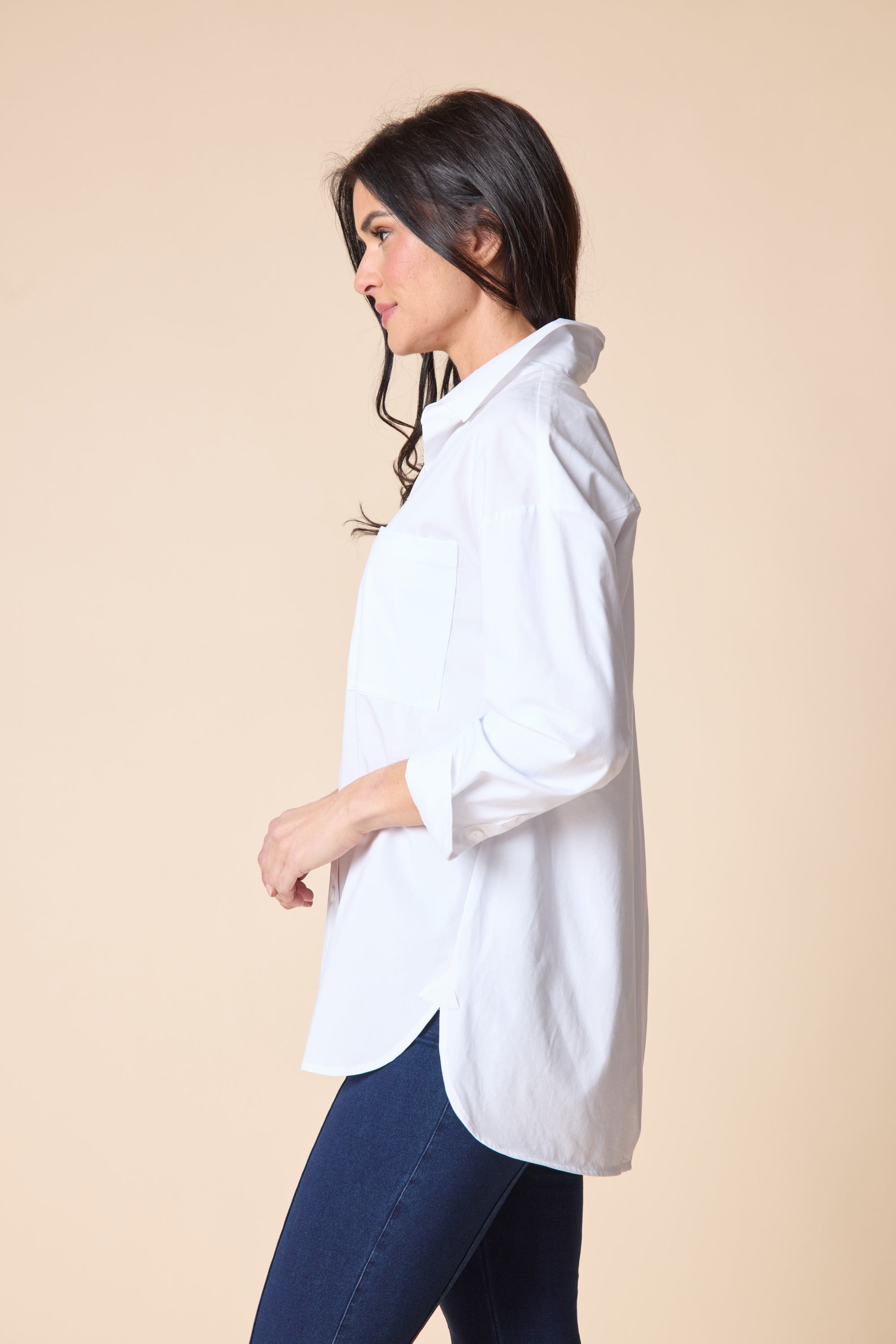 BOYFRIEND SHIRT | KNIT MIX