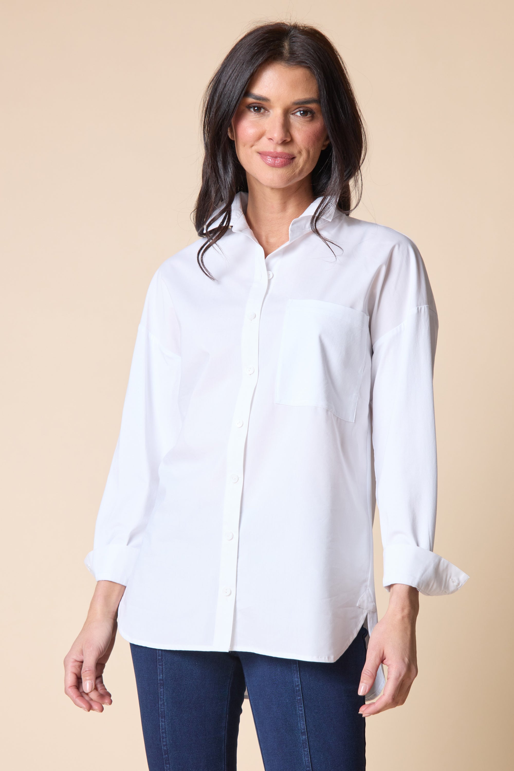 BOYFRIEND SHIRT | KNIT MIX