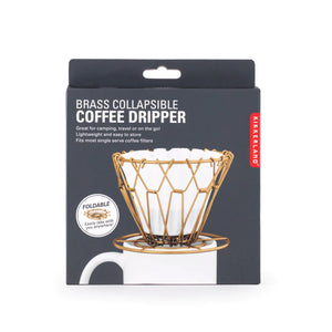 BRASS COLLAPSIBLE COFFEE DRIPPER-Home-KIKKERLAND DESIGNS-Coriander
