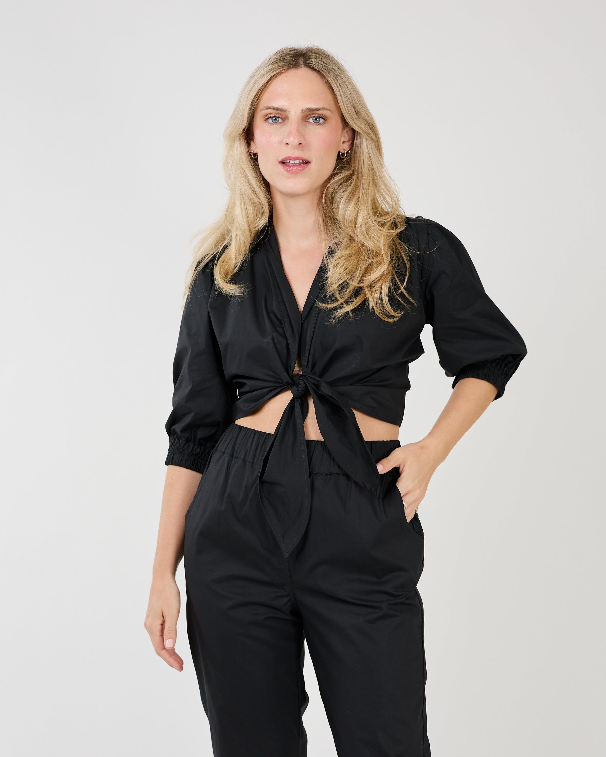 BRENDA TOP-Tops-SHANNON PASSERO-XSMALL-Black-Coriander